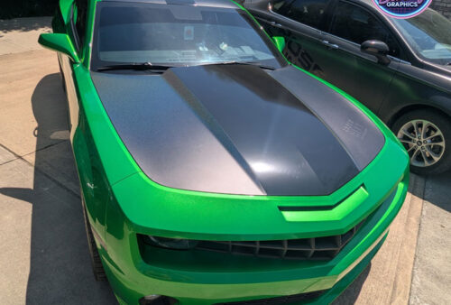 Morpheus black partial wrap and gloss black stripe