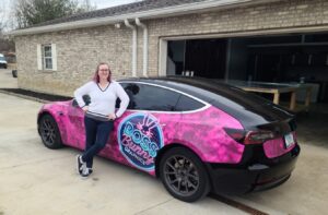 Pink Tesla Boss Bunny Graphics