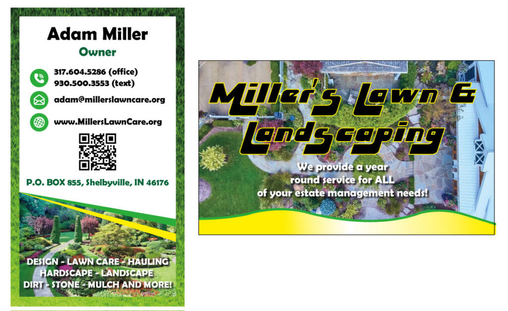 Double business card design